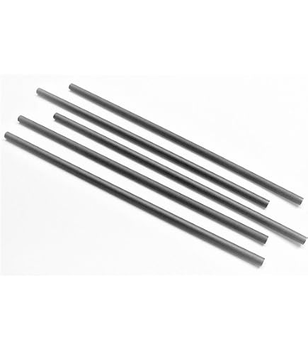 Lot De 2 Barres D'agitation En Graphite - 150 Mm X 6 Mm - Pour Creuset, Fonte Or, Argent, Cuivre - Résiste à La Chaleur