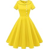 Wedtrend Women's 1950s Vintage Audrey Hepburn Style Cocktail Swing Dresses