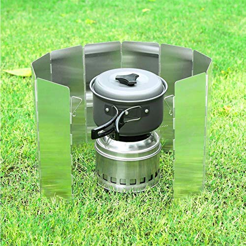 Camping Stove Windscreen ，portable Folding Stove Windshield , Camping