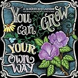 You Can Grow Your Own Way 2018 7 x 7 Inch Monthly Mini Wall Calendar by Hopper Studios, Garden Chalk by