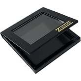 Z Palette Empty Magnetic Makeup Palette with Clear Window for Eyeshadows, Blushes, and Powders (Black, Small)