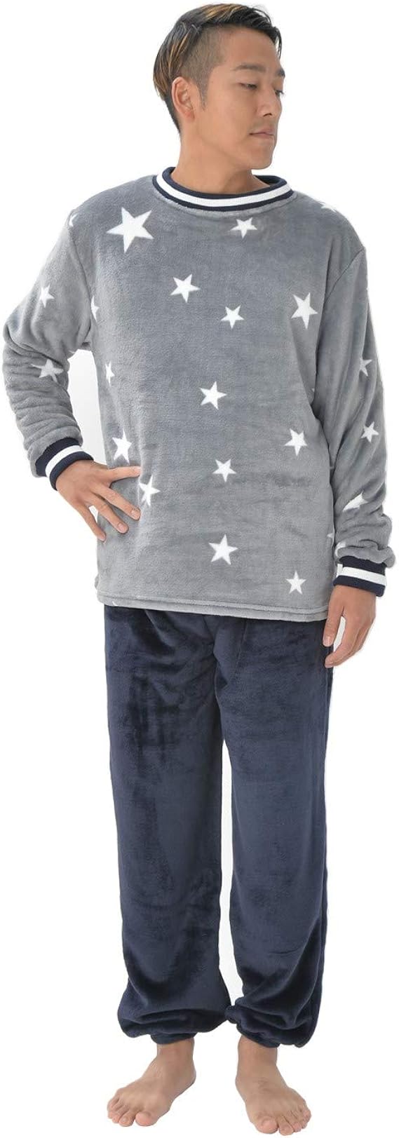 Amazon Y S Factory メンズ レディース もこもこ ルームウェア プレミアム フランネル セットアップ 上下セット パジャマ M L Ll 3l 4l 大きいサイズ ゆったり あったか モコモコ パジャマ 通販