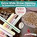 Extra Wide, BPA Free Smoothie or Boba Straws 250pk. Individually Wrapped 8.5 Inch Jumbo Spearing Fruit Straw With Pointed End. Each Striped, Long Straight Straw is Great for Tall Homemade Milkshakes!
