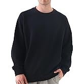 MagnaMan Crewneck Sweatshirt For Men - Long Sleeve Cotton Blend Oversized Crewneck Sweatshirt