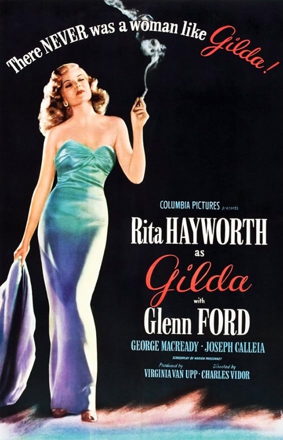 Amazon.com: Posterazzi Gilda Rita Hayworth 1946 Movie Masterprint Poster  Print, (24 x 36): Posters & Prints