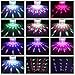 DJ lights, KINGSO 18W Color Changing RGB Sound Actived Magic Effect Led Stage Lights Three Control Modes With US Plug for KTV Xmas Party Wedding Show Club Pub House Disco DJ DMX512 Black House Case