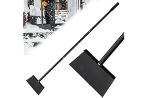 HRADHOL Multifunctional Garden Cleaning Shovel Heavy Duty Garden Scraper with 53.5" Adjustable Handle Flat Cleaning Shovel, Ice Scraper Shovel Garden Tool,Garden Scraper Flat Shovel for Outdoor Weeding Tool