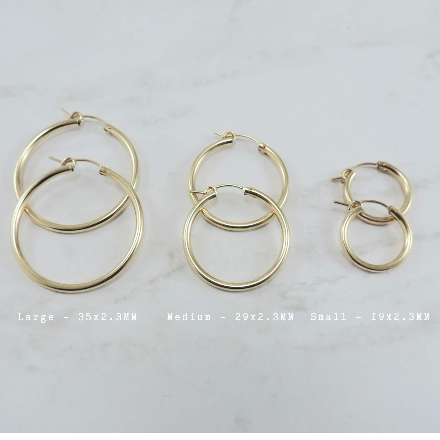 Thin Hoop Earrings Gold Hoops Earrings Gold Filled Earrings Large Hoop Earrings Gold Hoops 14K