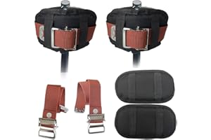 EAIVENY 2 Pairs Drywall Stilt Parts, Strap Stilts and Pads,EVAIVENY New Updated Protective Padded Leg Straps for Drywall, Nylon Adjustable Stilt Leg Straps, Suitable for All Stilt