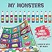 Got Oil Supplies Roller Bottle Labels - My Monsters Collection For Kids - 12 Unique Designs For 10ml Essential Oil Bottles - 24 Label, 24 Lid Stickers & 1 Recipe Sheet Included