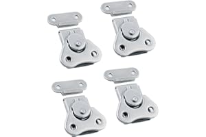 XILEWHZF wan 304 Stainless Steel Spring Loaded Small Butterfly Twist Latch, Stainless Steel Twist Latch,Butterfly Lock with Retainer,for Suitcases,Wooden Box,Instruments, Equipment Boxes(4Pcs)