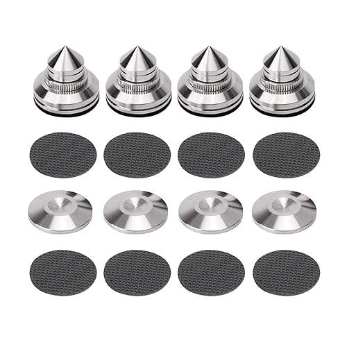 Sets Speaker Isolation Stand Feet, Stainless Steel Speaker Base