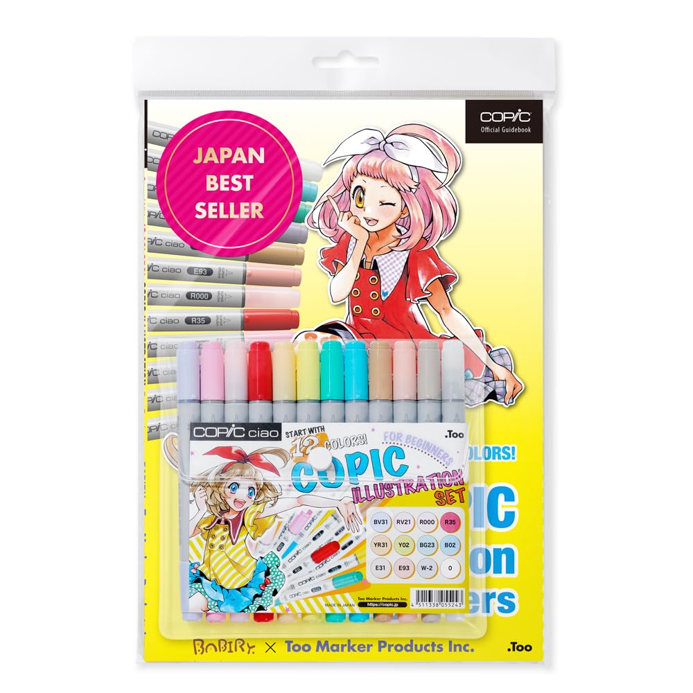 Copic Ciao 12 Sets Including Book, Colourful, N