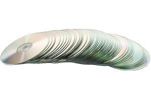 LIGIGWASH DIY Reflective CD Discs 50Pcs for Home Decor and Craft Projects Double-Sided Surface