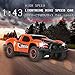 SZJJX RC Car 1:43 Scale 4WD 9MPH+ High Speed 2.4Ghz Radio Remote Control Cars RTR Electric Fast Racing Car with LED Headlight