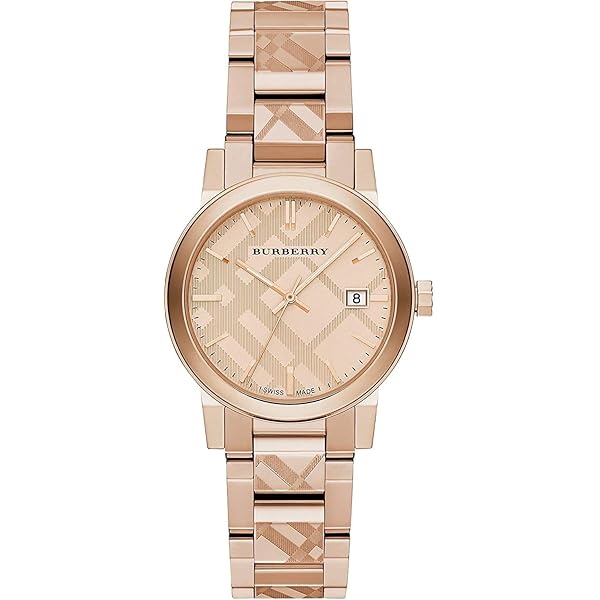 Swiss Rare Engraved Rose Gold Dial 26mm Women Wrist Watch