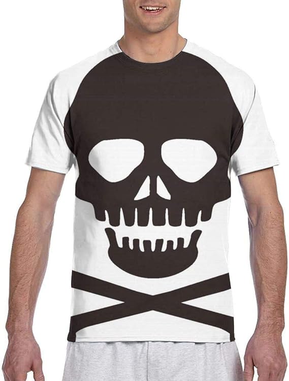 Amazon Tシャツ メンズ 半袖ロック ドクロ 骸骨 1 Tシャツ メンズ 半袖 夏服 インナーシャツ 吸水速乾 肌着 無地 クセになる肌触り 対応 服 メンズ レディース 大きいサイズ 春 夏 秋 冬 柔らかい 快適 カジュアル Tシャツ カットソー 通販