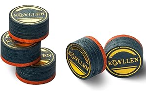 KONLLEN Pool Billiard Cue Tips - Pool Cue Tip/Snooker Cue Tip 14mm 6 Layers Billiards Accessories (Tip-5piece)