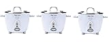 Aroma Simply Stainless Rice Cooker, White [Cooks 3