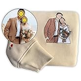 TLOVELY - Custom Photo Embroidered Sweatshirts Design Your Own, Sweatshirt and T-shirts Design Your Own form Photo, Gifts for Men or Women