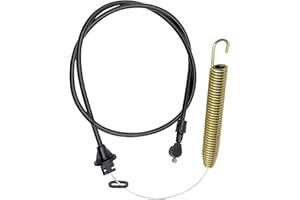 caqeaus 175067 Deck Clutch Cable Fit for Craftsman LT1000 LT2000 DLT 3000 AYP Husqvarna Poulan,169676 Deck Clutch Cable Replaces 532169676 532175067 21547184 (Cable Length: 45", Conduit Length: 32")