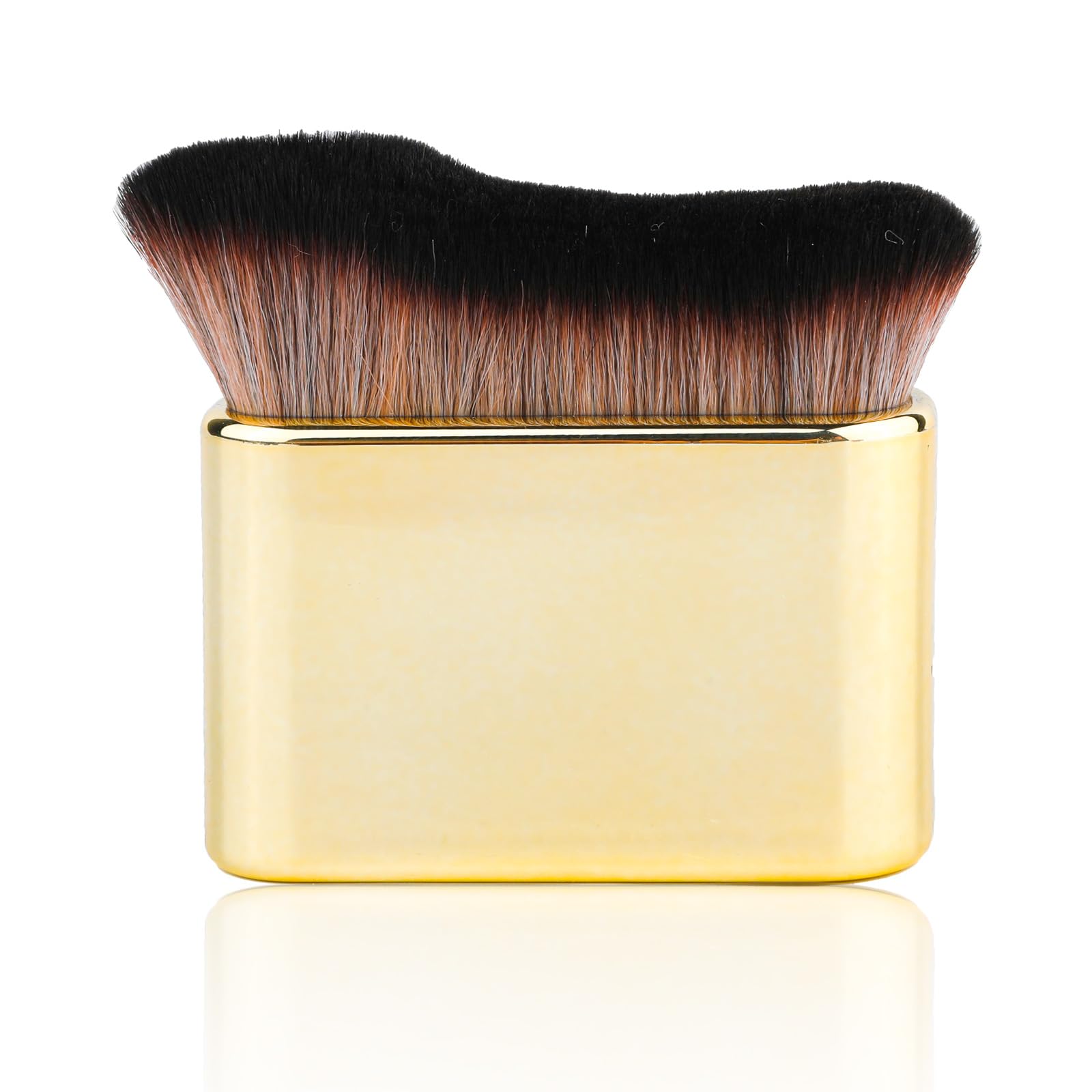 NQEUEPN Self Brush Applicator Self Blending Brush for Face and Body (Gold)
