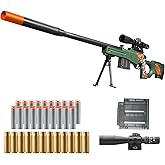 Toy Gun Dart Foam Pellet Blasters Shell ejecting Shotgun Cool Stuff Gifts for boy Age 8+ 9 10 11 12 Year Old Teen Adult Kid Shooting Game with Scope Soft Bullet Sniper Rifle (Green)