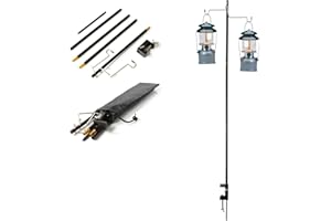 Phuma Camping Lantern Stand Hanging Pole for Portable Lamp - Folding Collapsible Outdoor Hanger Hook Holder