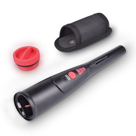 PiscatorZone Metal Detector Pin Pointer Waterproof Handheld Treasure Finder with Holster Unearthing Tool Buzzer Vibration Automatic