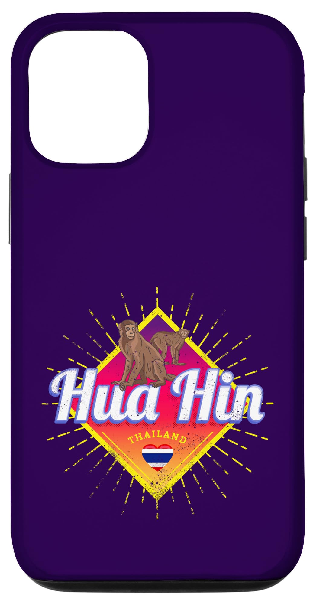 iPhone 13 Pro Hua Hin Vintage Sunset Thailand Retro Holiday Souvenir Case