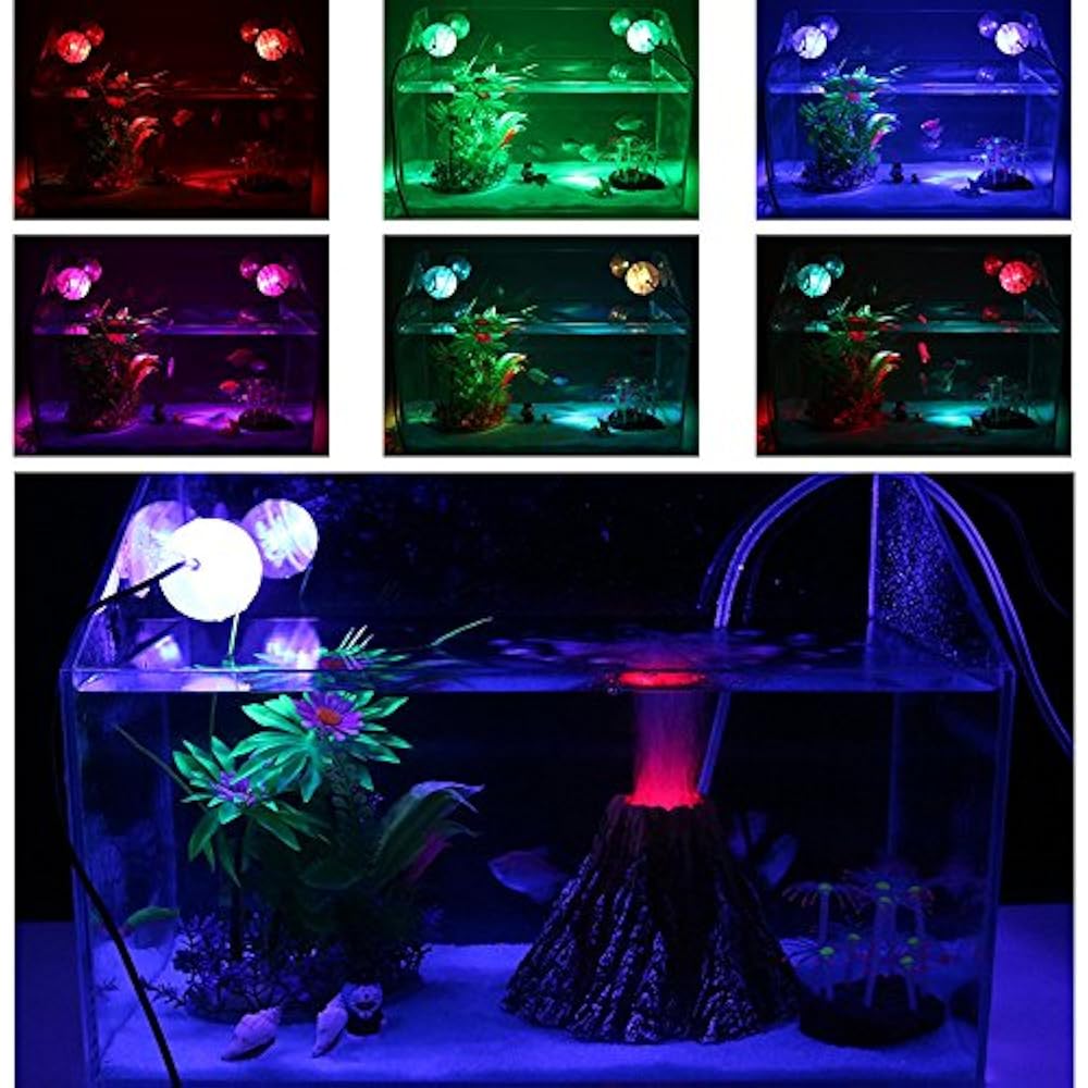 Supyouleg LED Aquarium Light Fixtures Small Gallon Submersible Planted