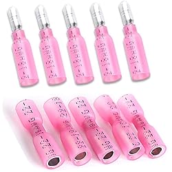 Teansic Heat Shrink Bullet Connectors,100pcs Female