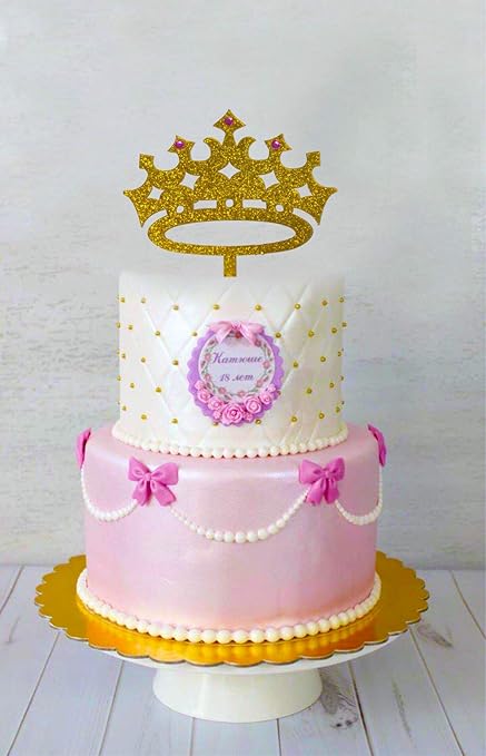 Amazon Com Usa Sales Princess Crown Cake Topper Girl Birthday