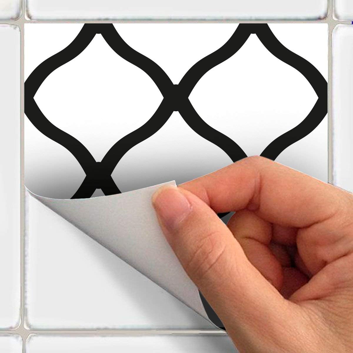 Ambiance Sticker Self-Adhesive Decorative Wall Decal Cement Tile for Bathroom and Kitchen Glasgow - Pack of 9 Stickers of 10 x 10 cm - Image 5