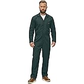 Natural Uniforms Mens Long Sleeve Zip Up Twill Coverall, Stain and Wrinkle Resistant