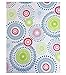 Whimsy Circle Contemporary Print Indoor/Outdoor Vinyl Flannel Backed Tablecloth - 60 x 102 Oblong/Rectangular - Cooltone