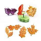 Joinor Cake Leaves Baking Pie Crust Cutters Set of