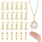 UNICRAFTALE 40pcs 18K Gold Plated Brass Pendant Connectors, Snap Hooks, Jewelry Making Findings, DIY Craft, 9x5x3mm