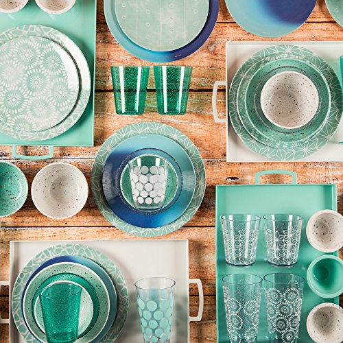 Zak Designs Confetti Pasta Bowls, Set, Mint PB Pricepulse