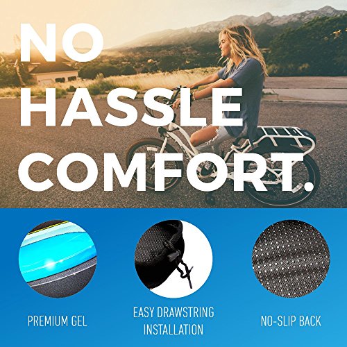 image for Roam Gel Bike Seat - Extra Soft Gel Bicycle Seat - Bike Saddle Cushion