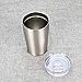 Colorful PoPo Kids Sippy Cup Insulated Tumbler with Lid, Double Wall Stainless Steel (Silver, 12 Oz)