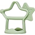 MOYUUM Star Teether - 100% Silicone, Wearable Type, Baby Chew Toy, Baby Gift for Newborn, Roly Poly Toy, Silicone Teething Toys for Infant and Toddler, Bracelet Type, Pack of 1 (Sage)