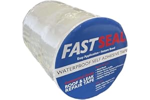 FastSeal RV Roof Tape, 12" x 50' White, RV Sealant Tape for Camper Roof Repair, Trailer Roof Sealant, Stop Camper Roof Leaks, UV-Resistant - Eternabond Equivalent (12" x 50', White)