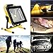 T-SUN 50W LED Work Light, Rechargeable Portable Flood Light， Waterproof Security Emergency Light for Outdoor, Camping, Working