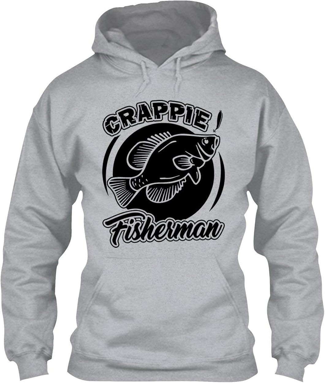 Sunny Yellow Crappie Fishing Hoodie, Long Sleeve Hoodies