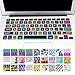 Allytech Silicone Keyboard Cover with Pattern Compatible MacBook Pro 13/15 /17 Inch (with/Without Retina Display), iMac and MacBook Air 13 Inch, Big Font Colorful
