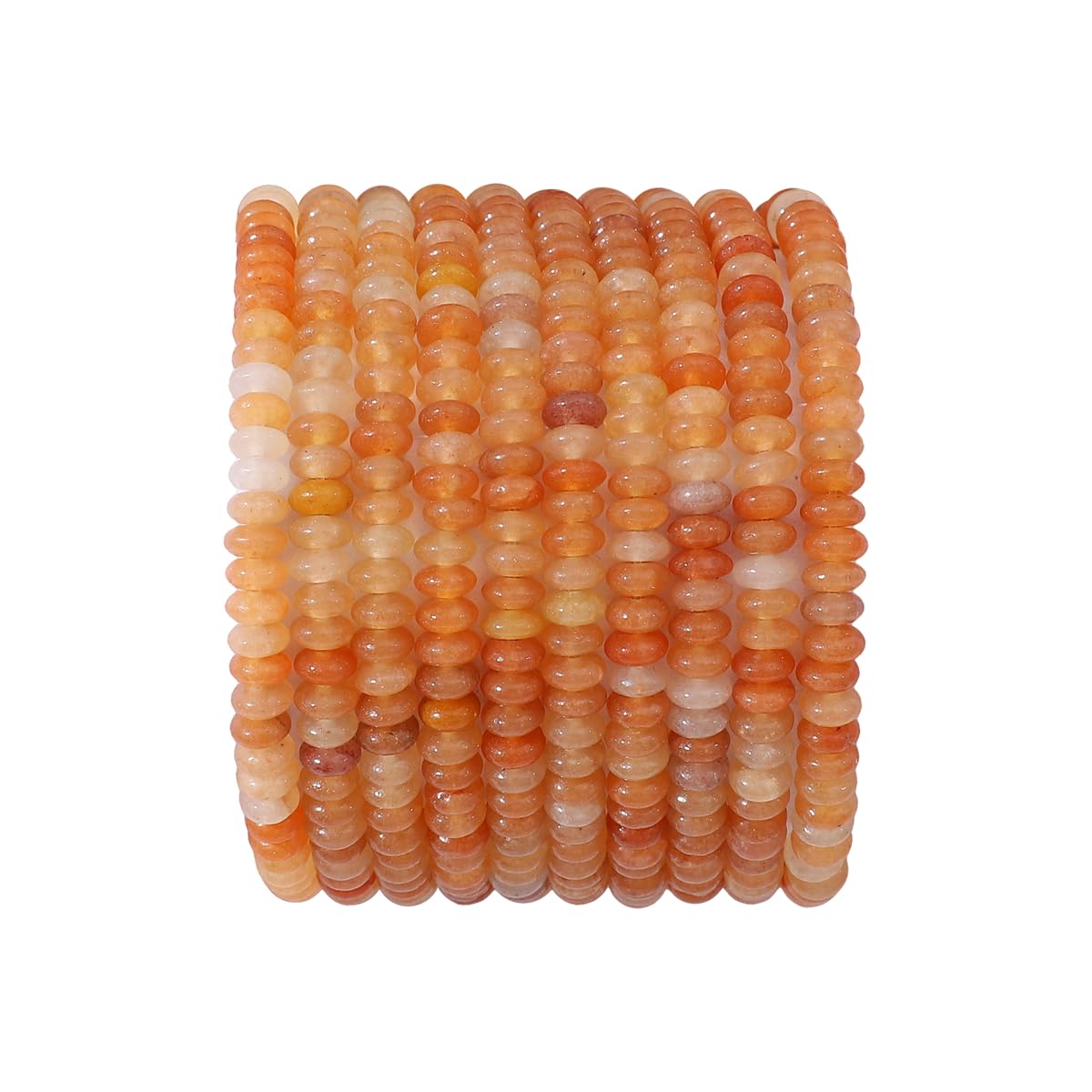 Photo 1 of BEADIA Natural Red Aventurine Disk Stone Beads 4x2mm 160pcs Rondelle Loose Semi Gemstone Beads for Jewelry Making Design