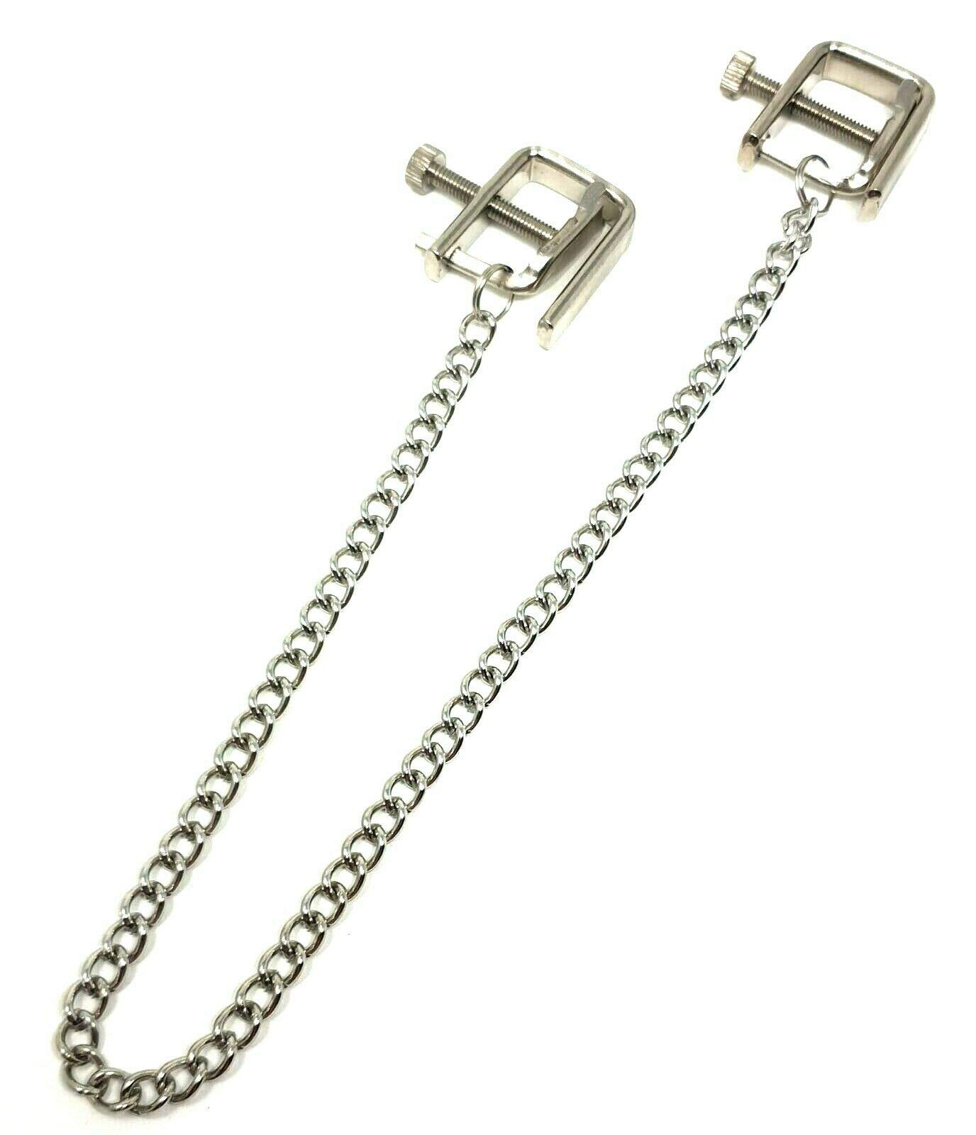 The Bondage Locker Gimp Fetish Slave Steel Nipple Clamps Toys