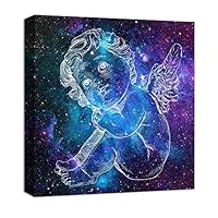 Canvas Wall Art Cupid Canvas Prints Home Artwork Decoration for Living Room,Bedroom - 12x12 inches