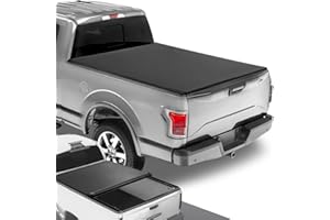 DNA Motoring TTC-RU-001 Soft Vinyl Roll-Up Tonneau Cover Compatible with 04-14 F150 5.5Ft Fleetside Bed